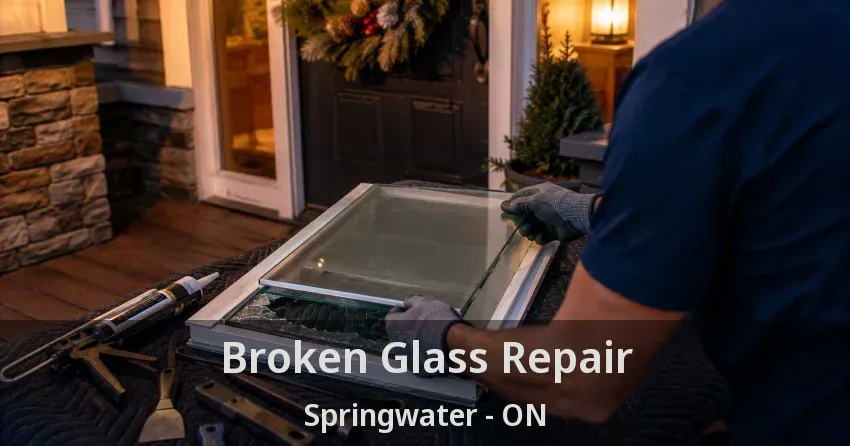 Broken Glass Repair Springwater - ON