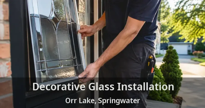 Decorative Glass Installation Orr Lake, Springwater - ON