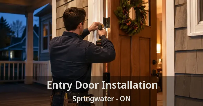 Entry Door Installation Springwater - ON