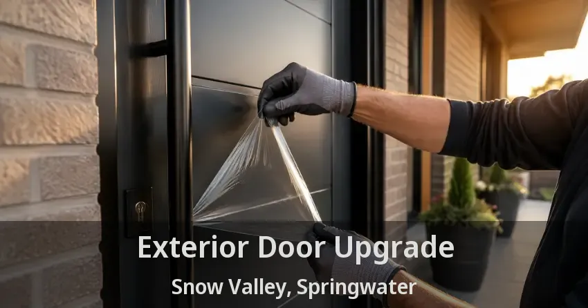 Exterior Door Upgrade Snow Valley, Springwater - ON