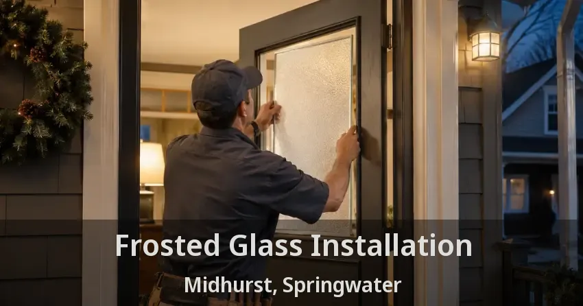 Frosted Glass Installation Midhurst, Springwater - ON
