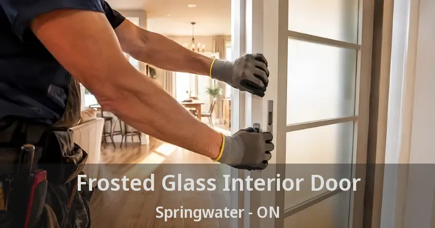 Frosted Glass Interior Door Springwater - ON