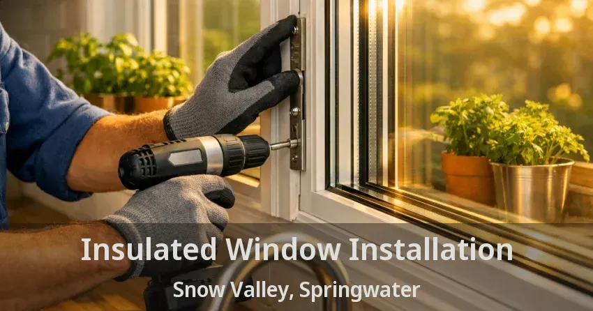 Insulated Window Installation Snow Valley, Springwater - ON