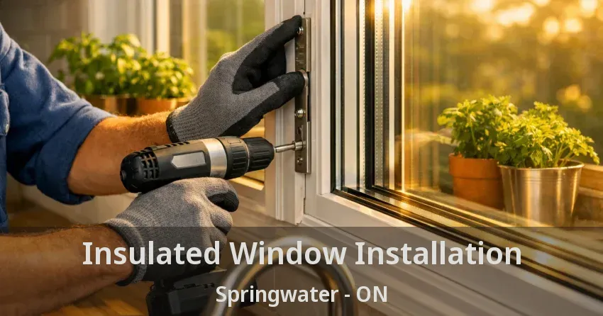 Insulated Window Installation Springwater - ON
