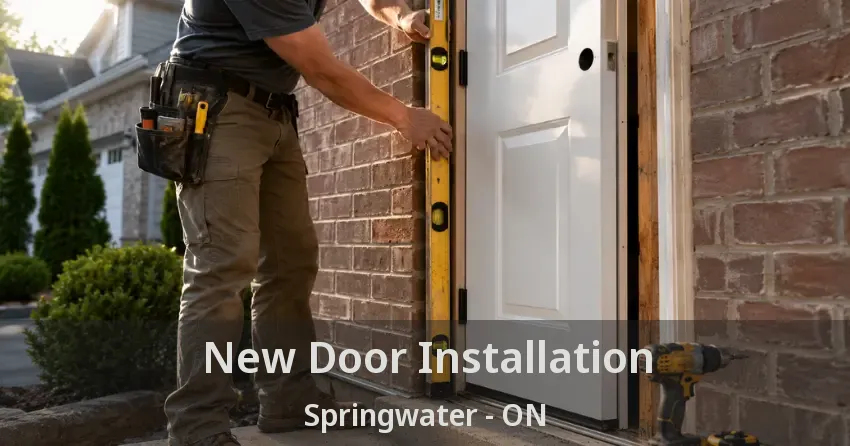 New Door Installation Springwater - ON