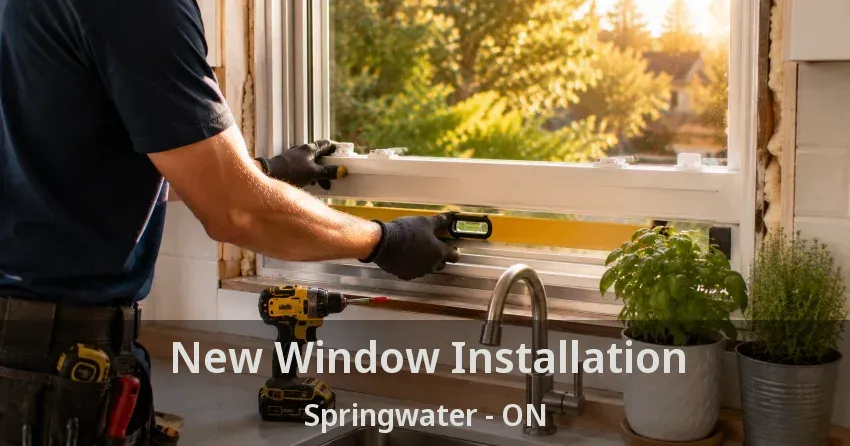 New Window Installation Springwater - ON
