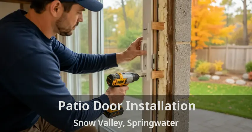 Patio Door Installation Snow Valley, Springwater - ON