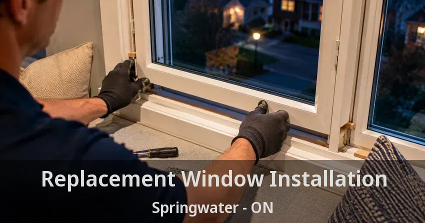 Replacement Window Installation Springwater - ON