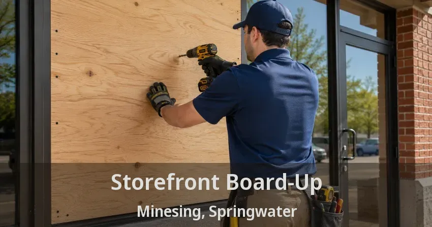 Storefront Board-Up Minesing, Springwater - ON