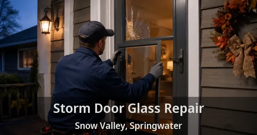 Storm Door Glass Repair Snow Valley, Springwater - ON