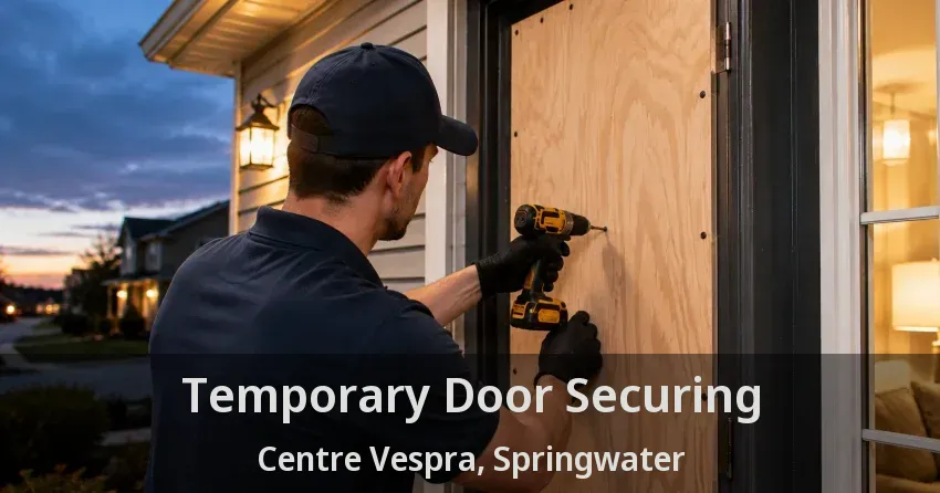 Temporary Door Securing Centre Vespra, Springwater - ON