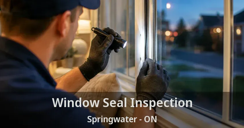 Window Seal Inspection Springwater - ON