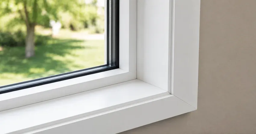 large picture window installed in a living room in Springwater